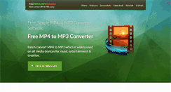 Desktop Screenshot of free-mp4-to-mp3-converter.com